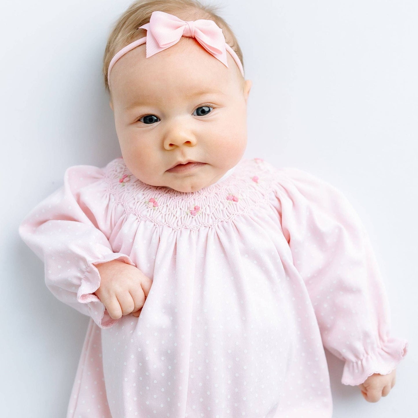 Mia's Classics Bishop Long Sleeve Bubble - Pink