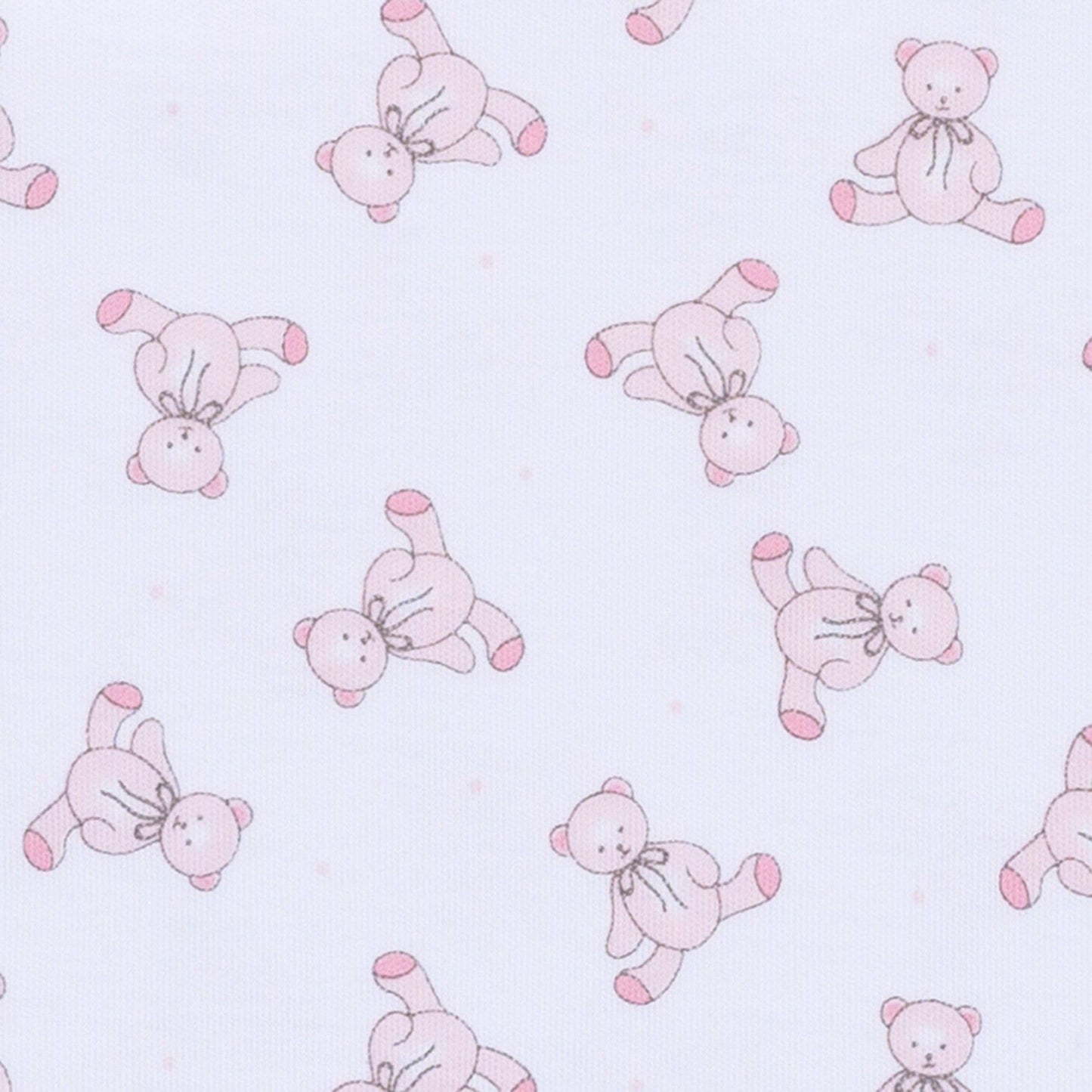 Baby's Teddy Short Sleeve Bubble - Pink