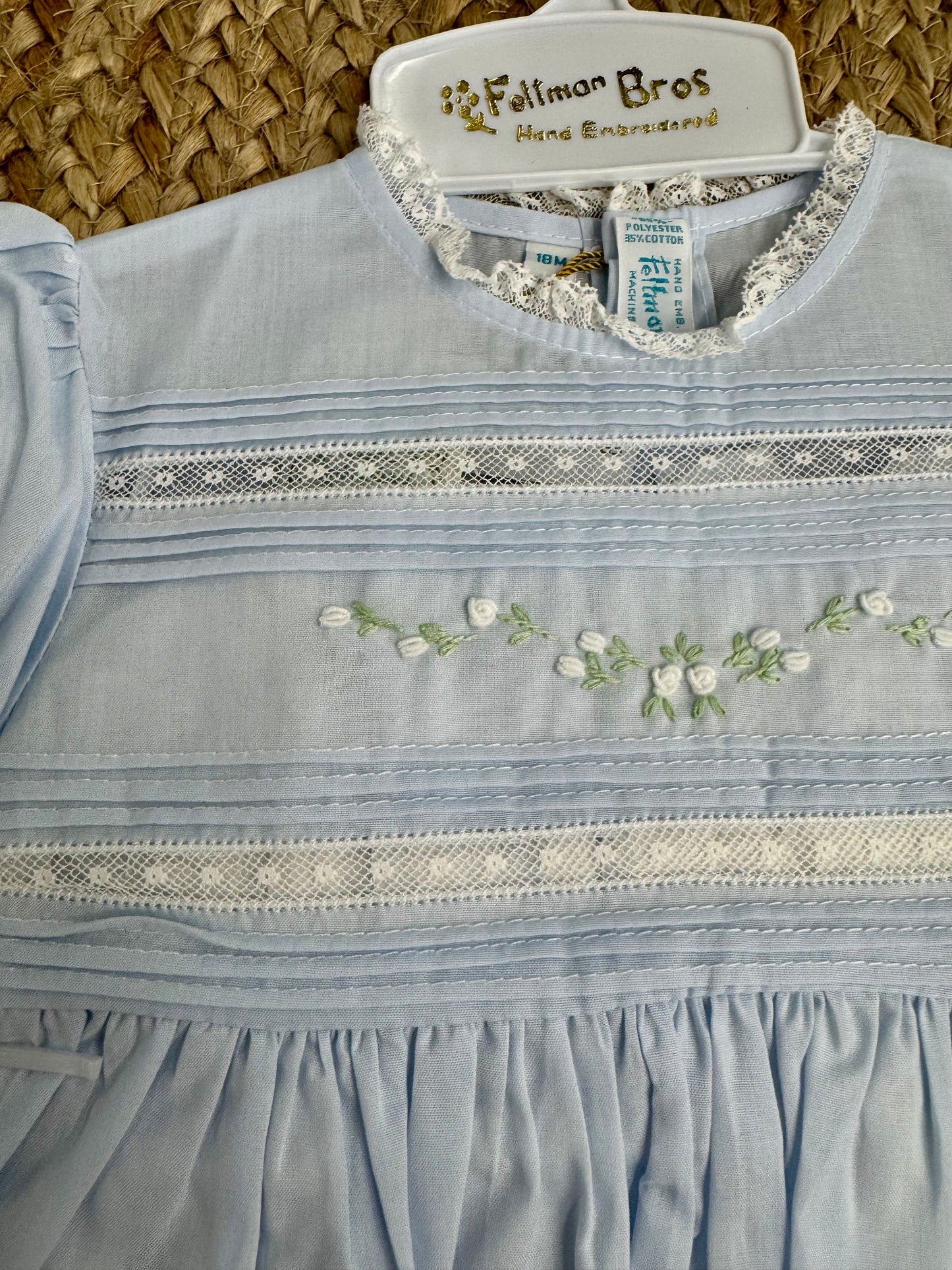 FB Blue Floral Bullions Dress