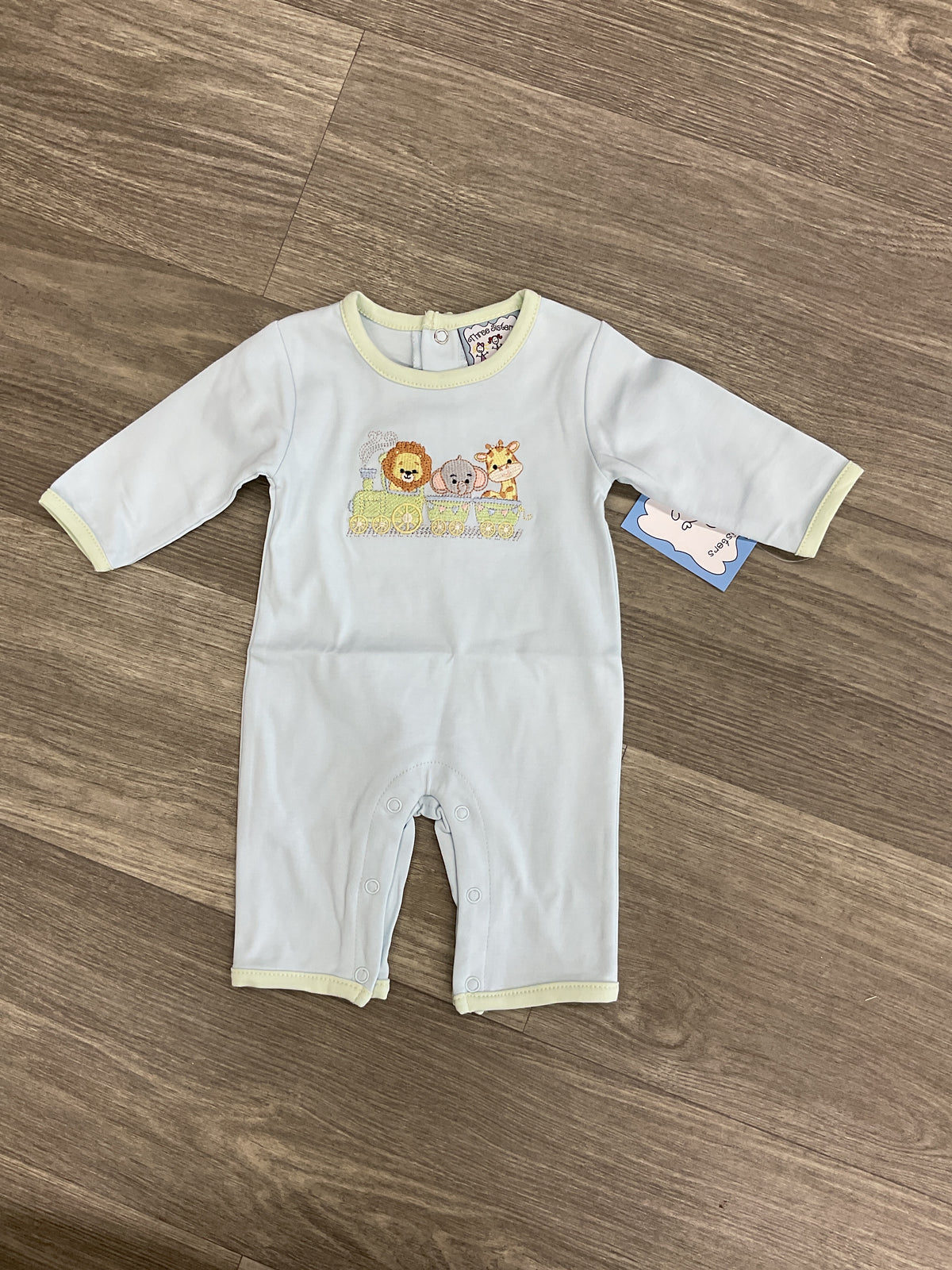 Three Sisters Zoo Train Boy Romper