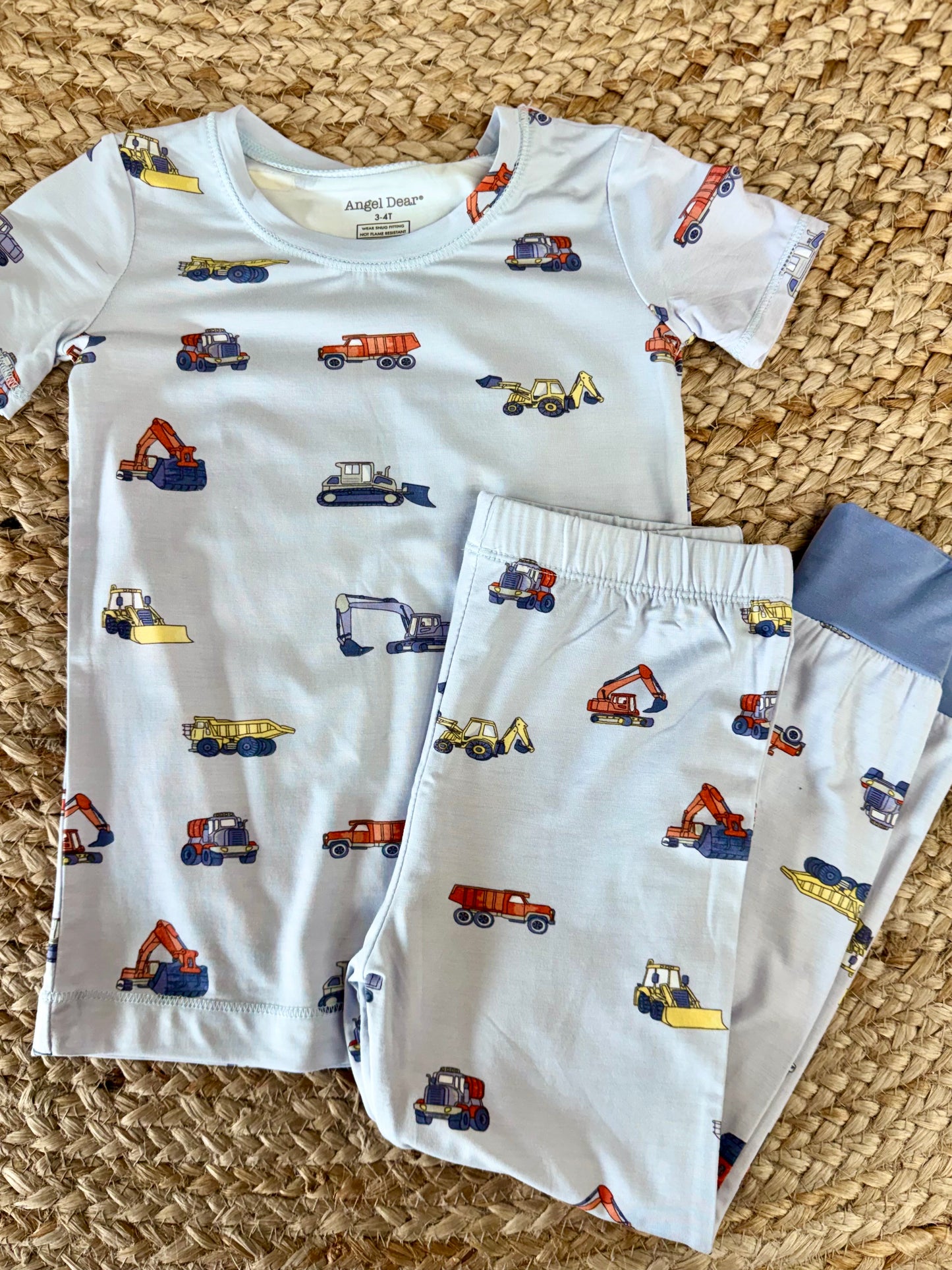 AD Construction Vehicles Short Sleeve PJ Set