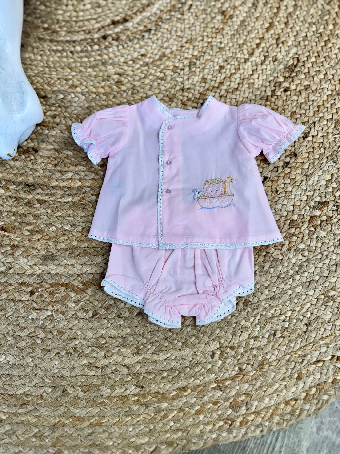 Noah's Ark Girl Diaper Set
