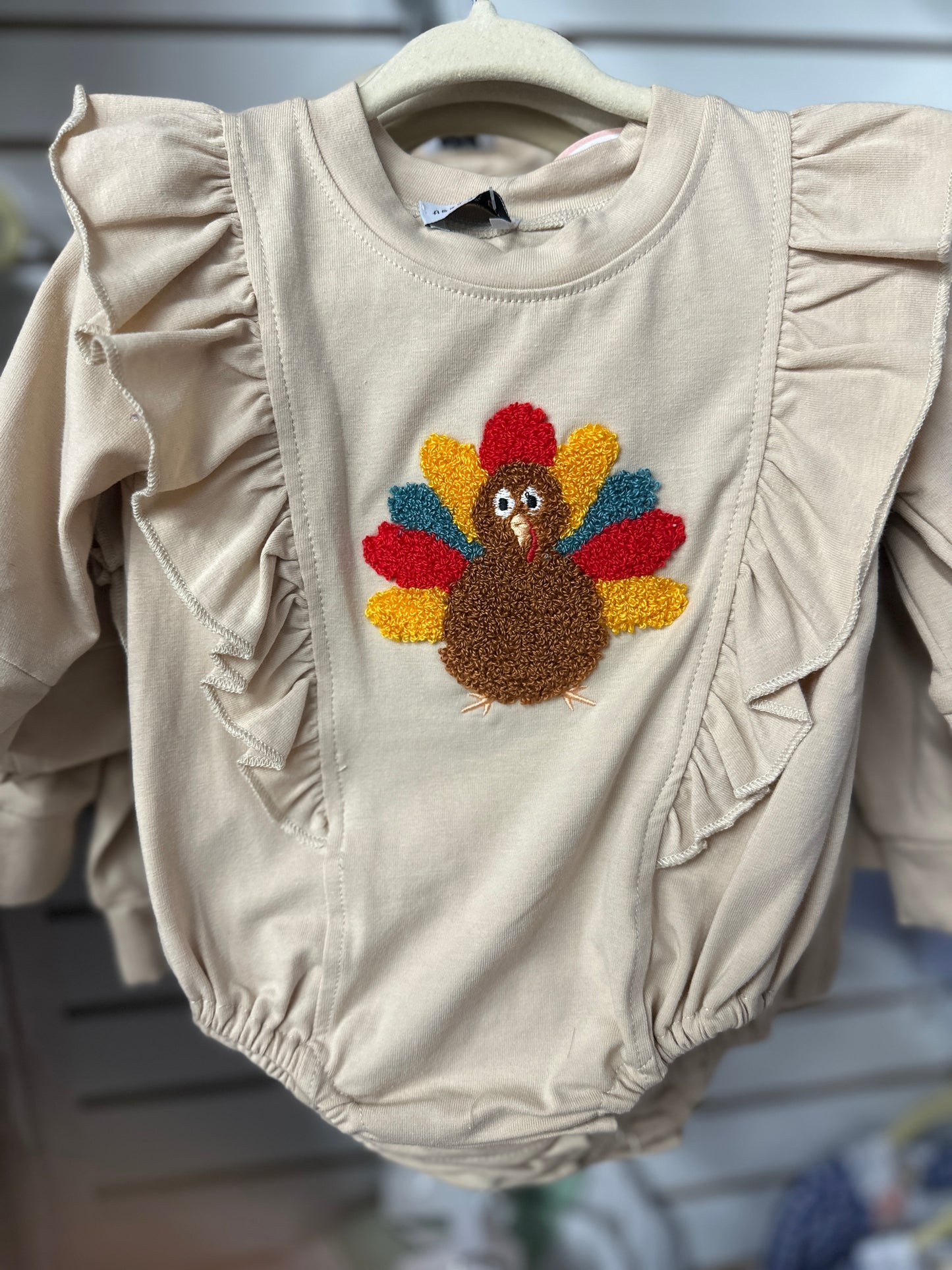 Girl Turkey French Knot Bubble