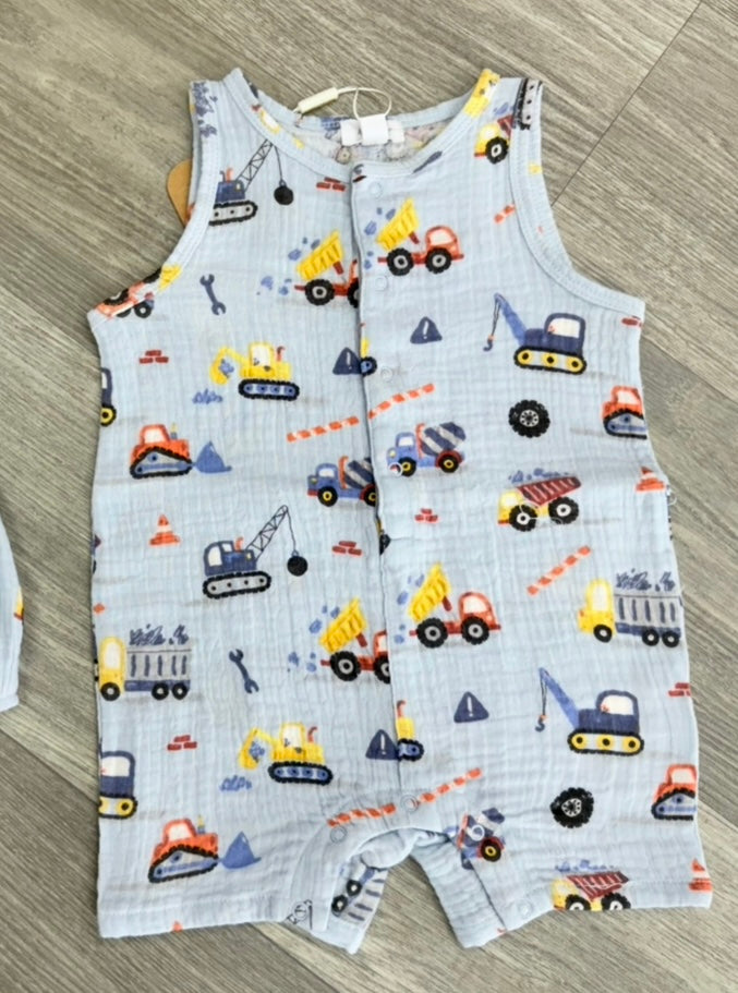 AD Crayon Construction Romper