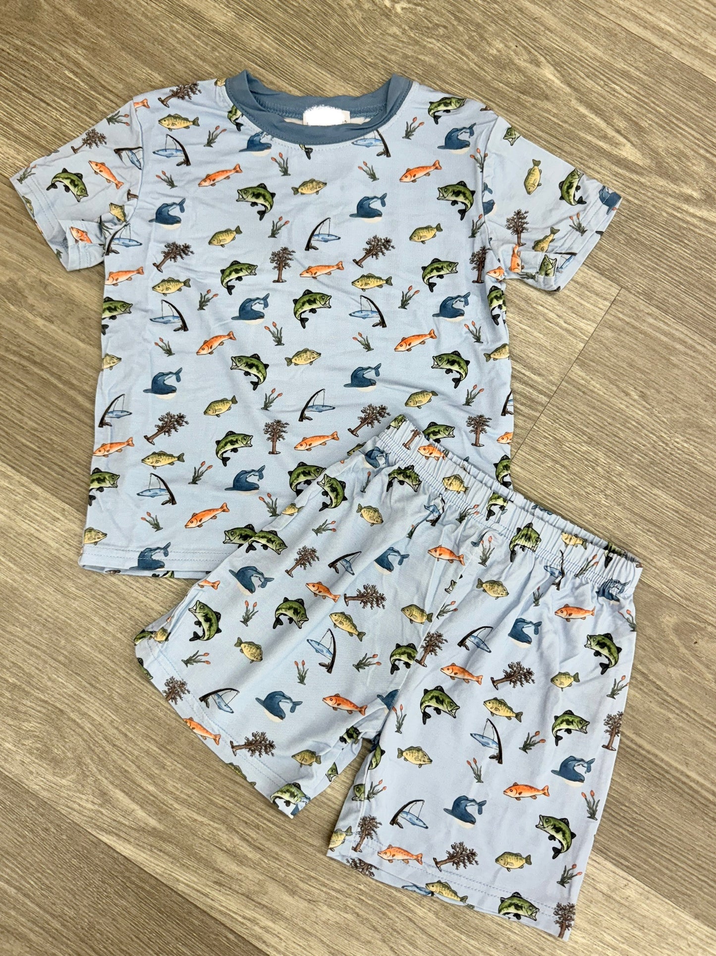 Blue Fish Bamboo PJ Set