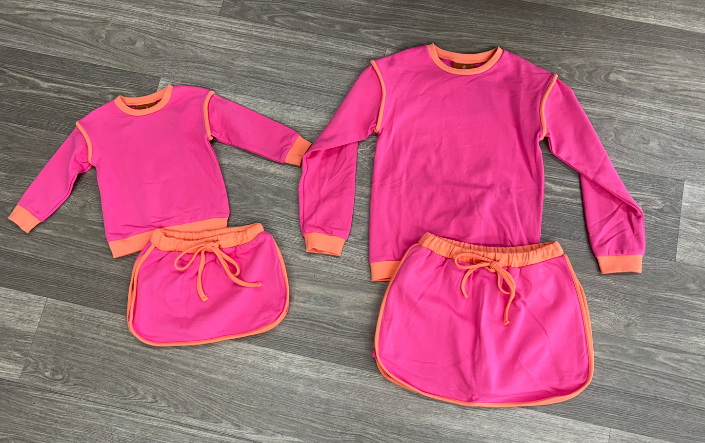 Josie Skort Set - Pink & Orange