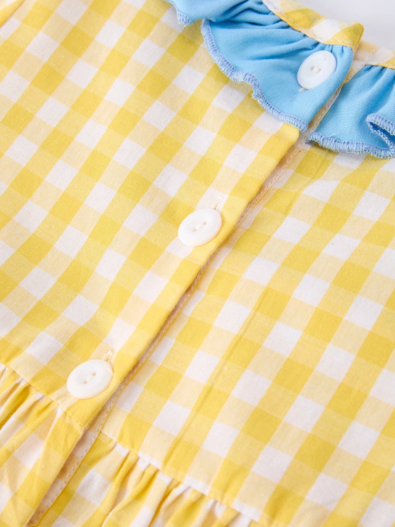 Back To School Bus Plaid Girls Dress
