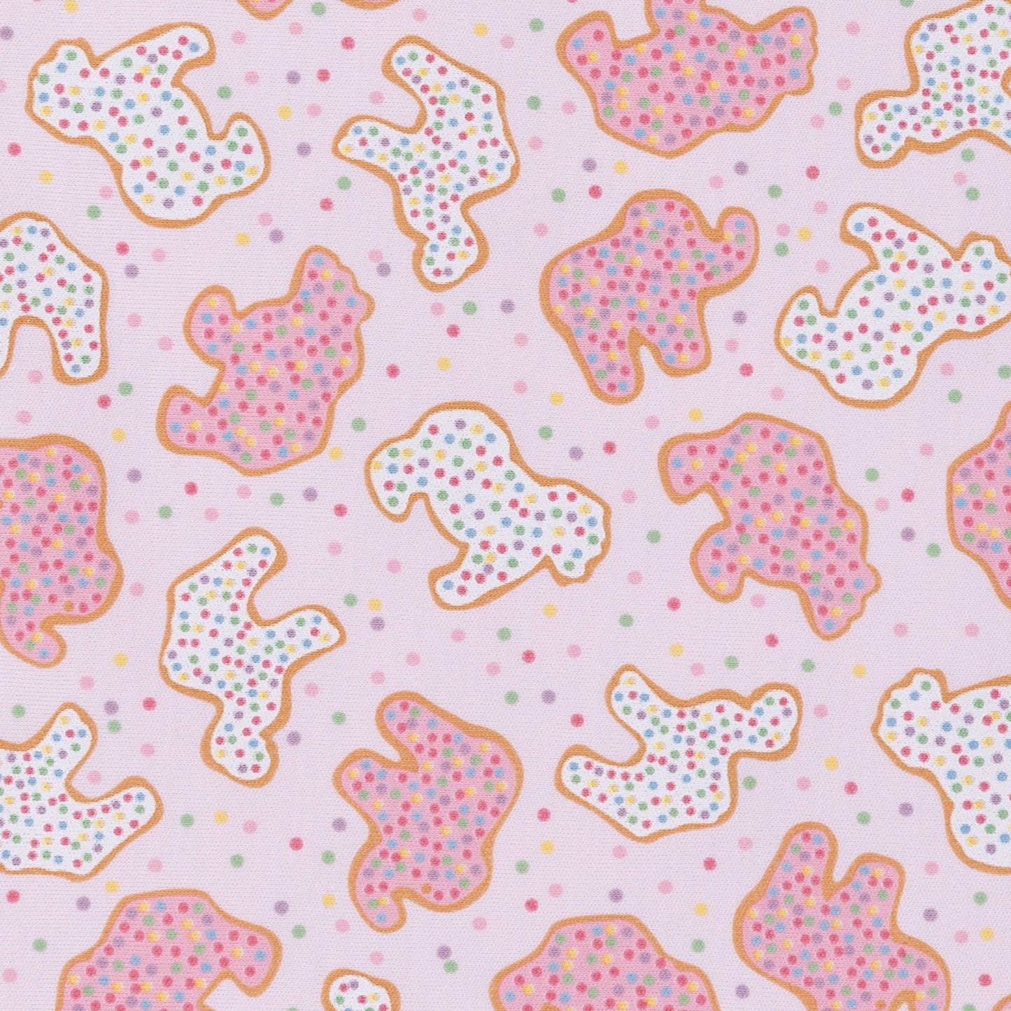Animal Crackers Long Pajamas - Pink