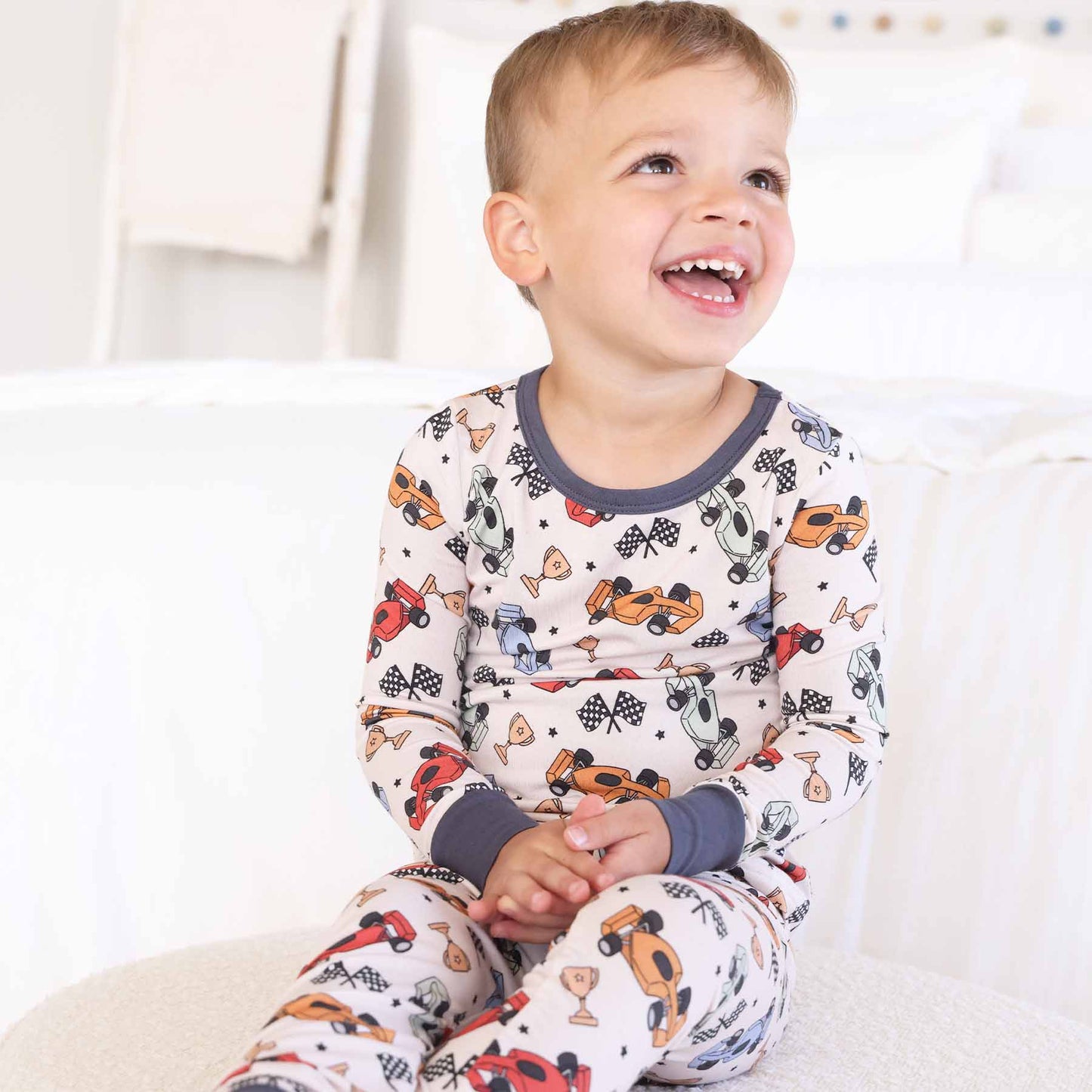 Pit Crew Two Piece Pajama Set