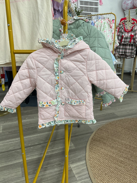 Light Pink Floral Printed Jacket