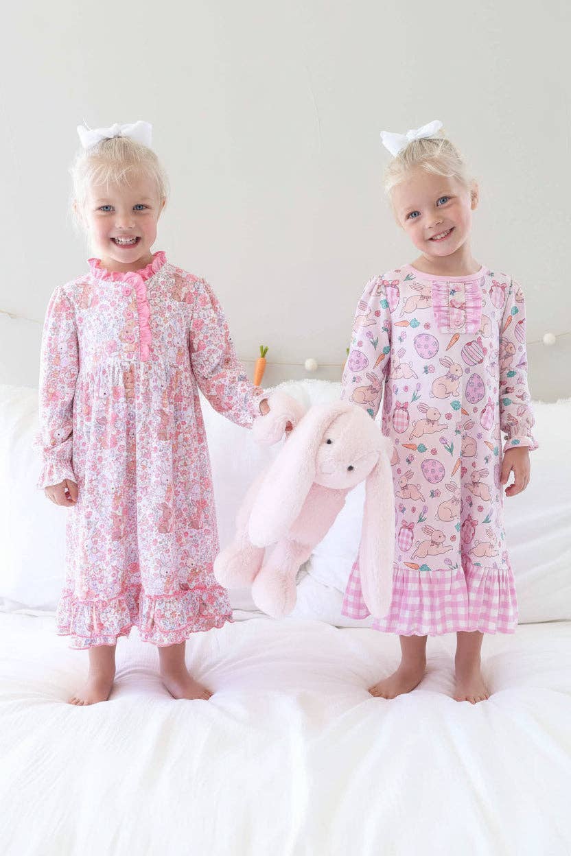 Long Sleeve Princess Ruffle Nightgown | Bunny Blossoms