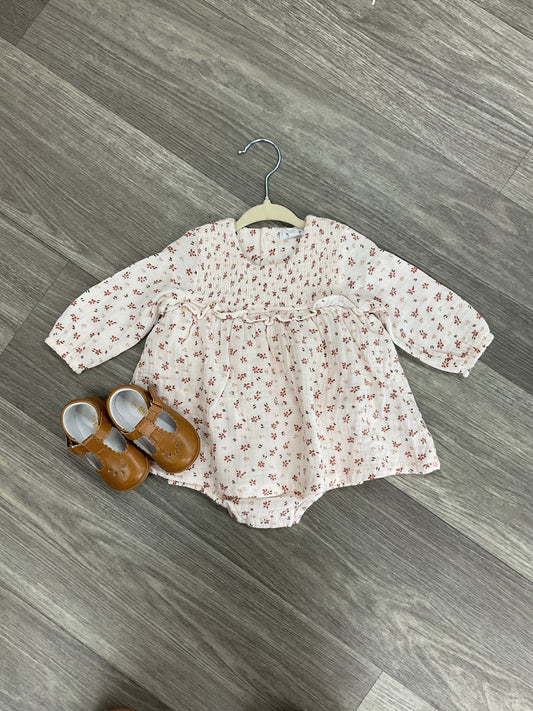 AD Carrie Floral Smocked Ruffle Bubble