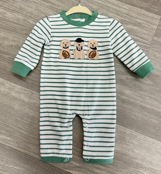 Football Pups L/S Boy Romper
