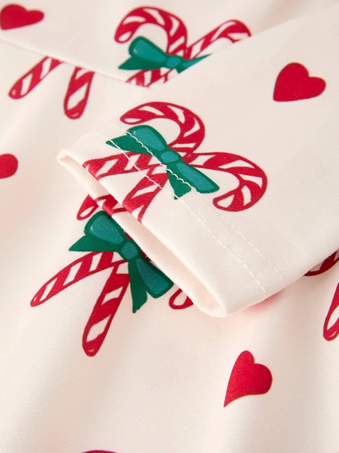 Candy Cane & Heart Christmas Girls Dress