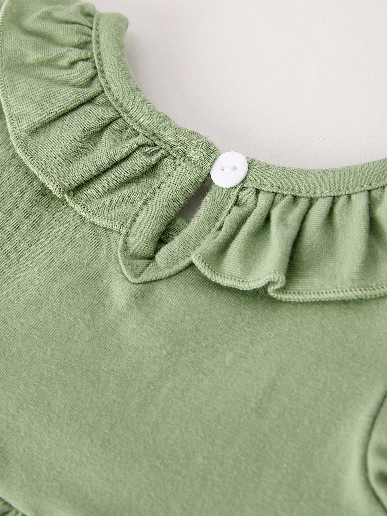 Turkey Smock Embroidered Green Baby Girl Bubble