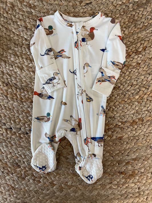 AD Ducks 2 Way Zipper Footie