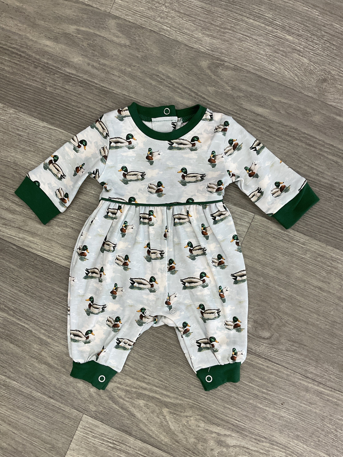 Banana Split Mallard Duck Jackson Romper