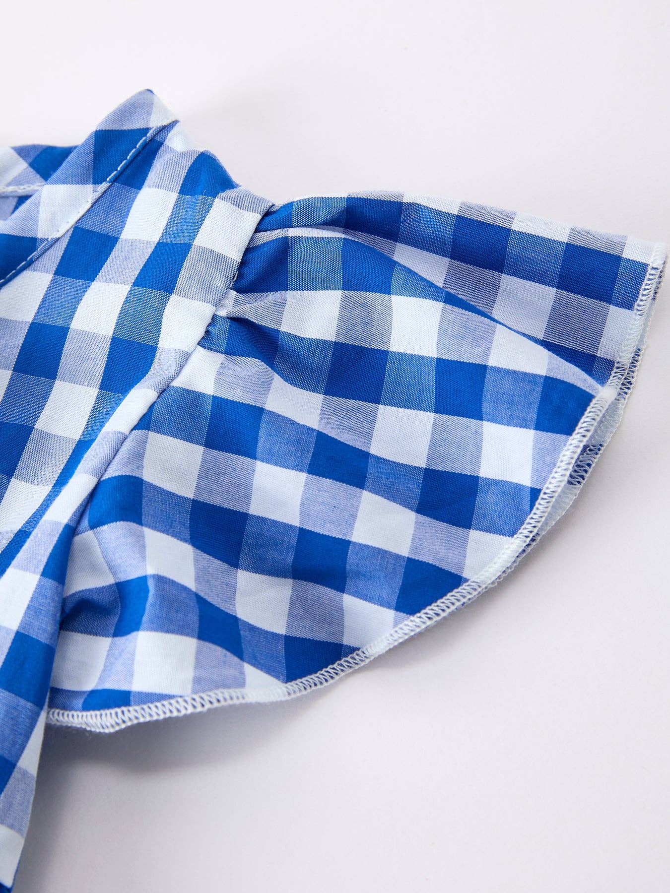 Plaid Bow Baby Romper