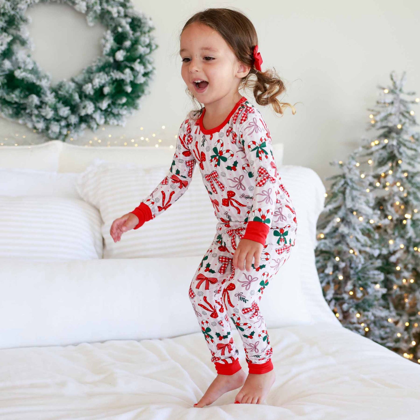 Bow What Fun Two Piece Pajama Set