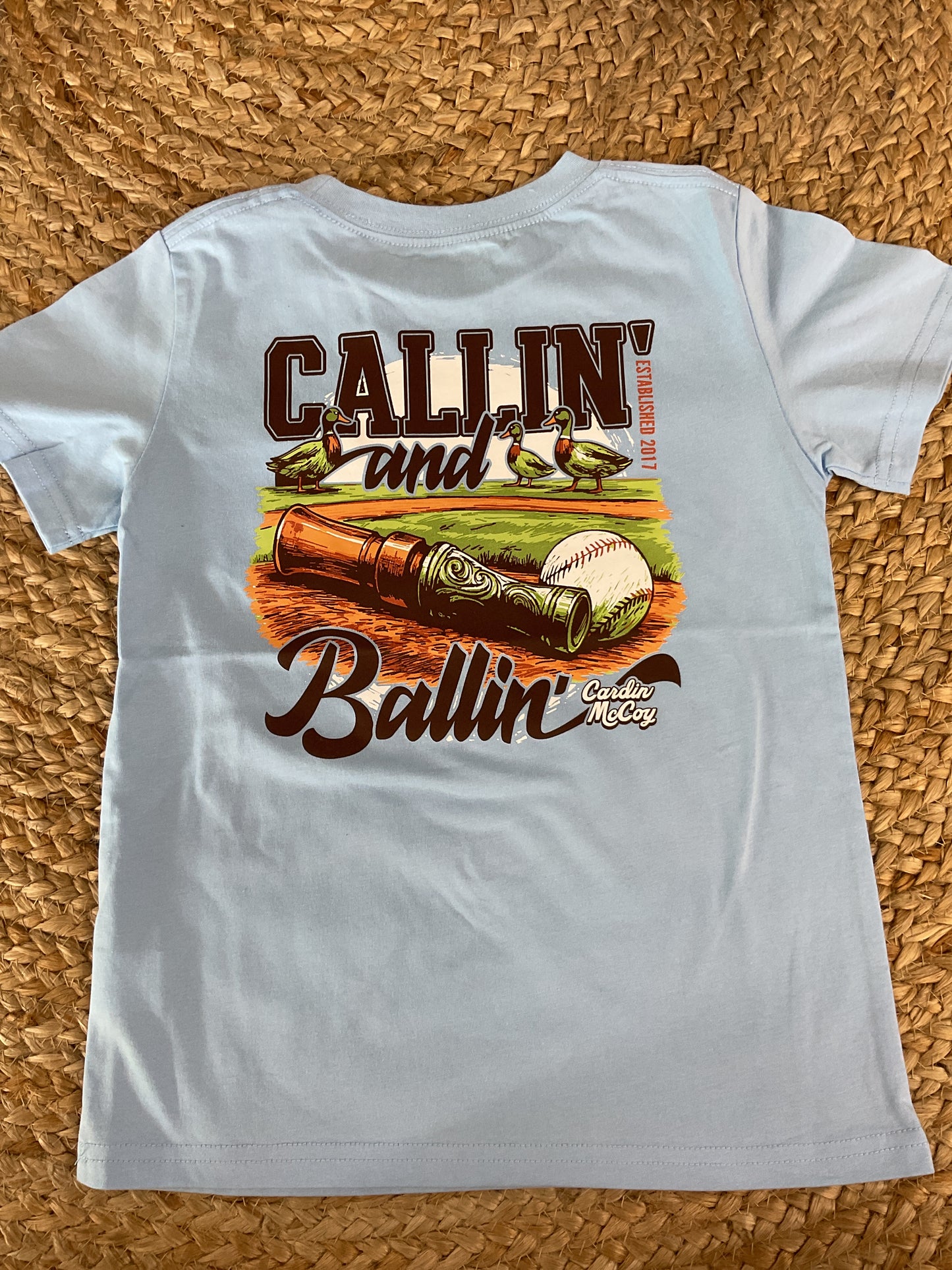 Cardin McCoy Callin and Ballin Tee (Light Blue)