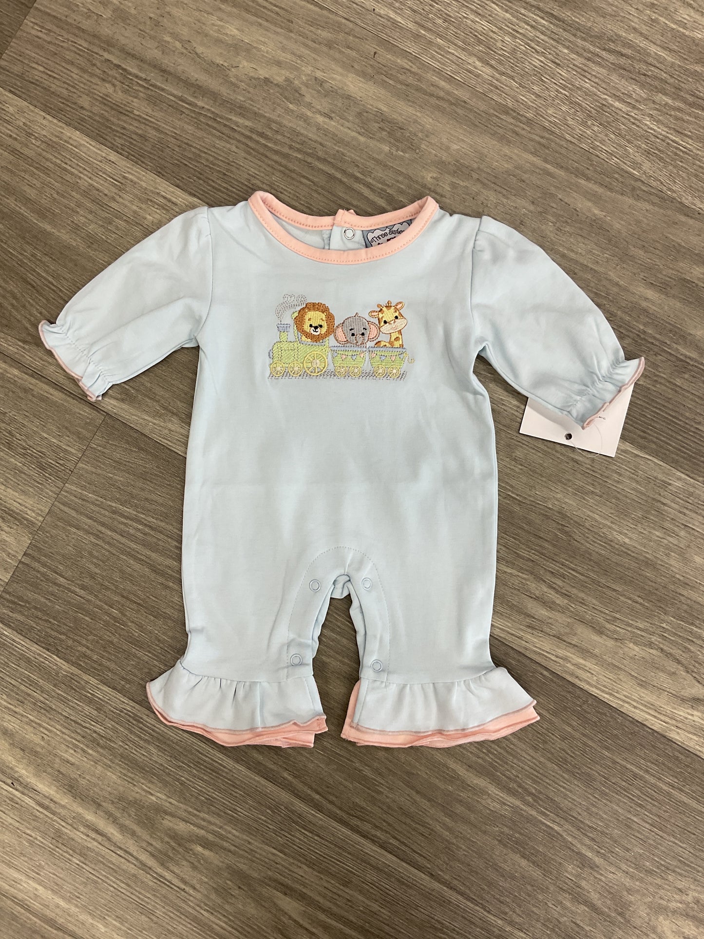 Three Sisters Zoo Train Girl Romper