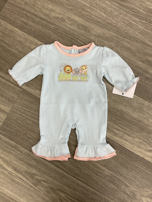 Three Sisters Zoo Train Girl Romper