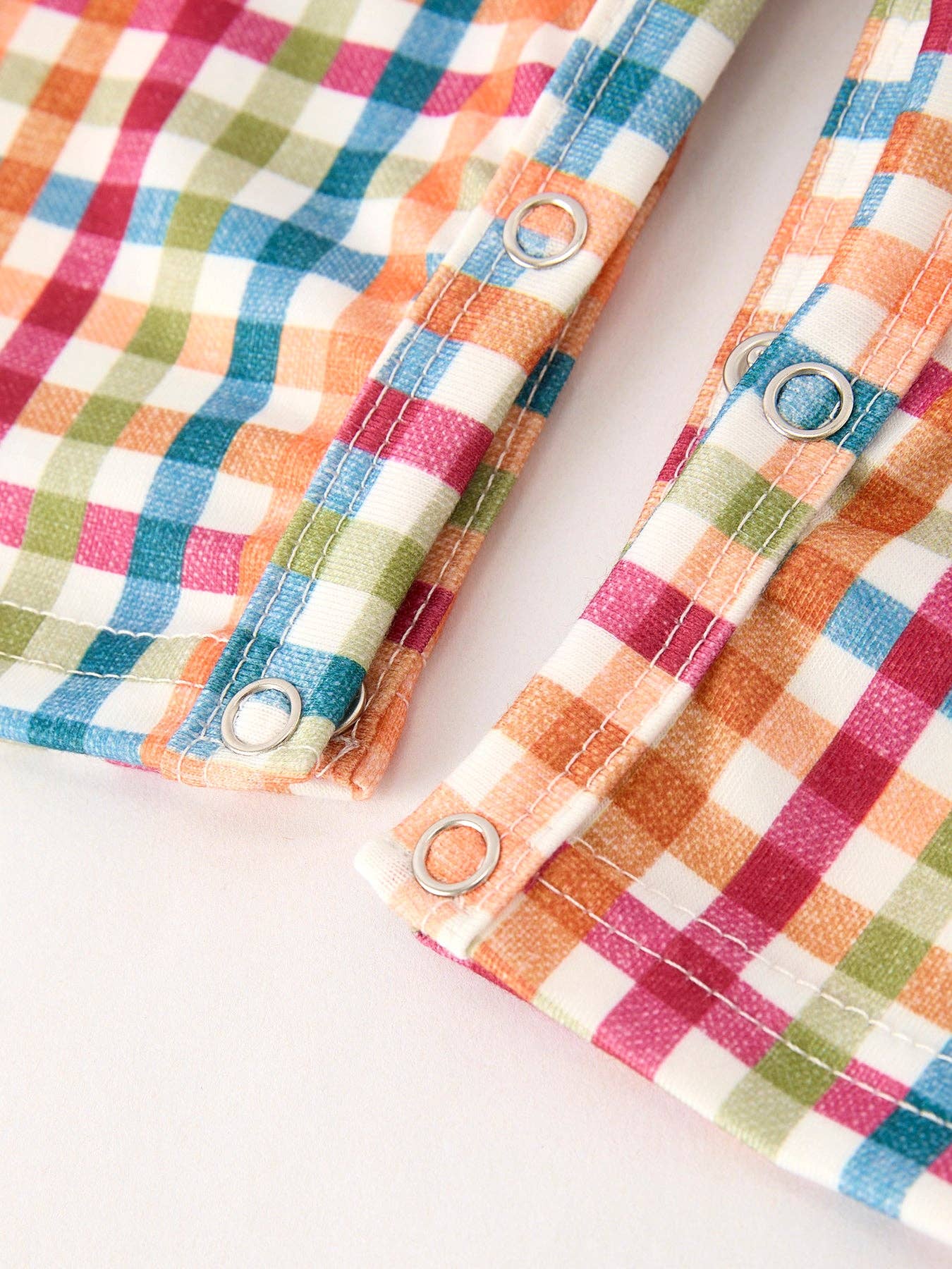 Fall Thanksgiving Plaid Baby Boys Romper