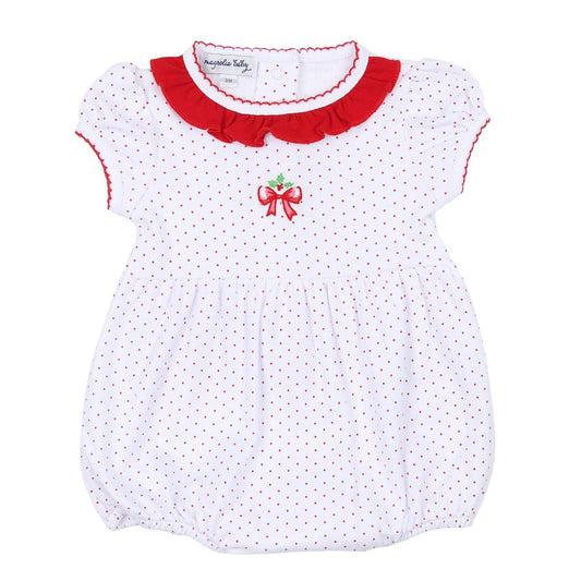 Christmas Chloe's Classics Embroidered Short Sleeve Bubble