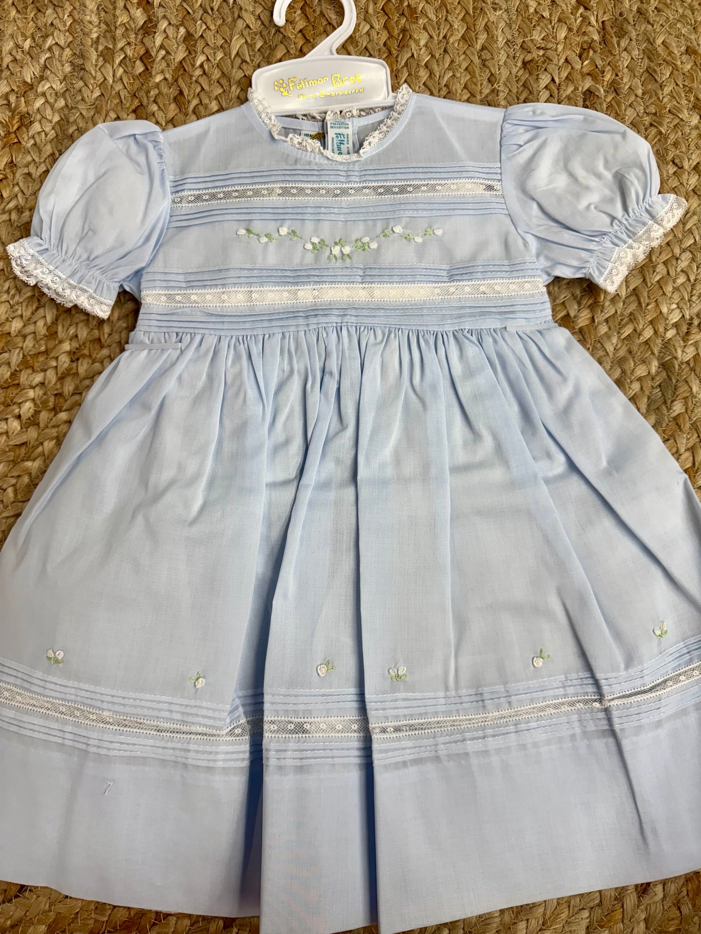 FB Blue Floral Bullions Dress