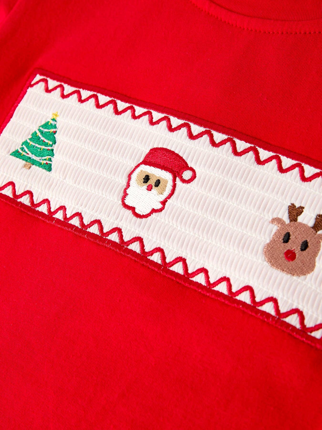 Christmas Plaid Embroidered Boys Set
