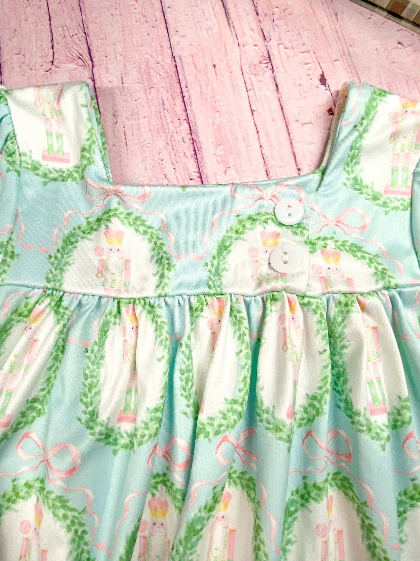 Nutcracker Tied Long Sleeve Dress