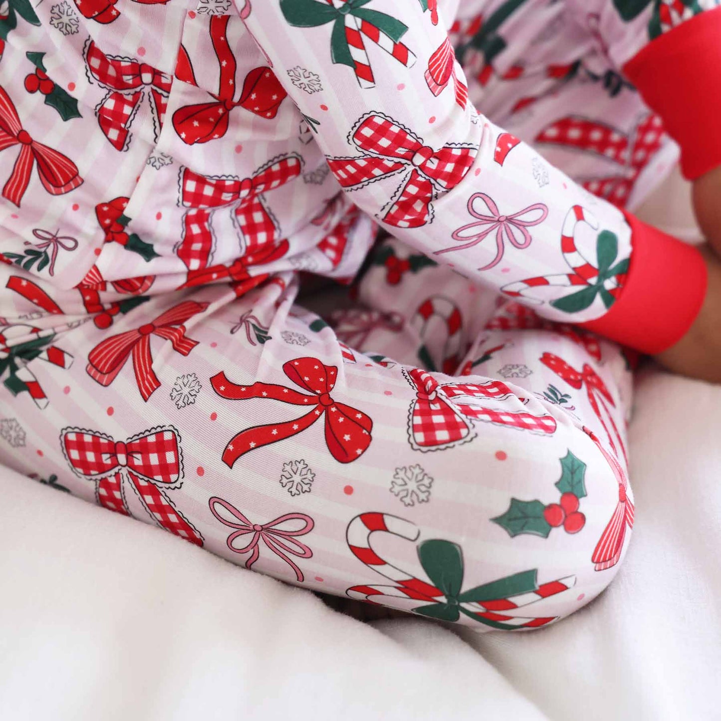 Bow What Fun Two Piece Pajama Set