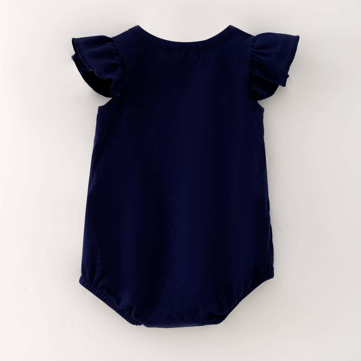 Navy Football Sequin Baby Bubble
