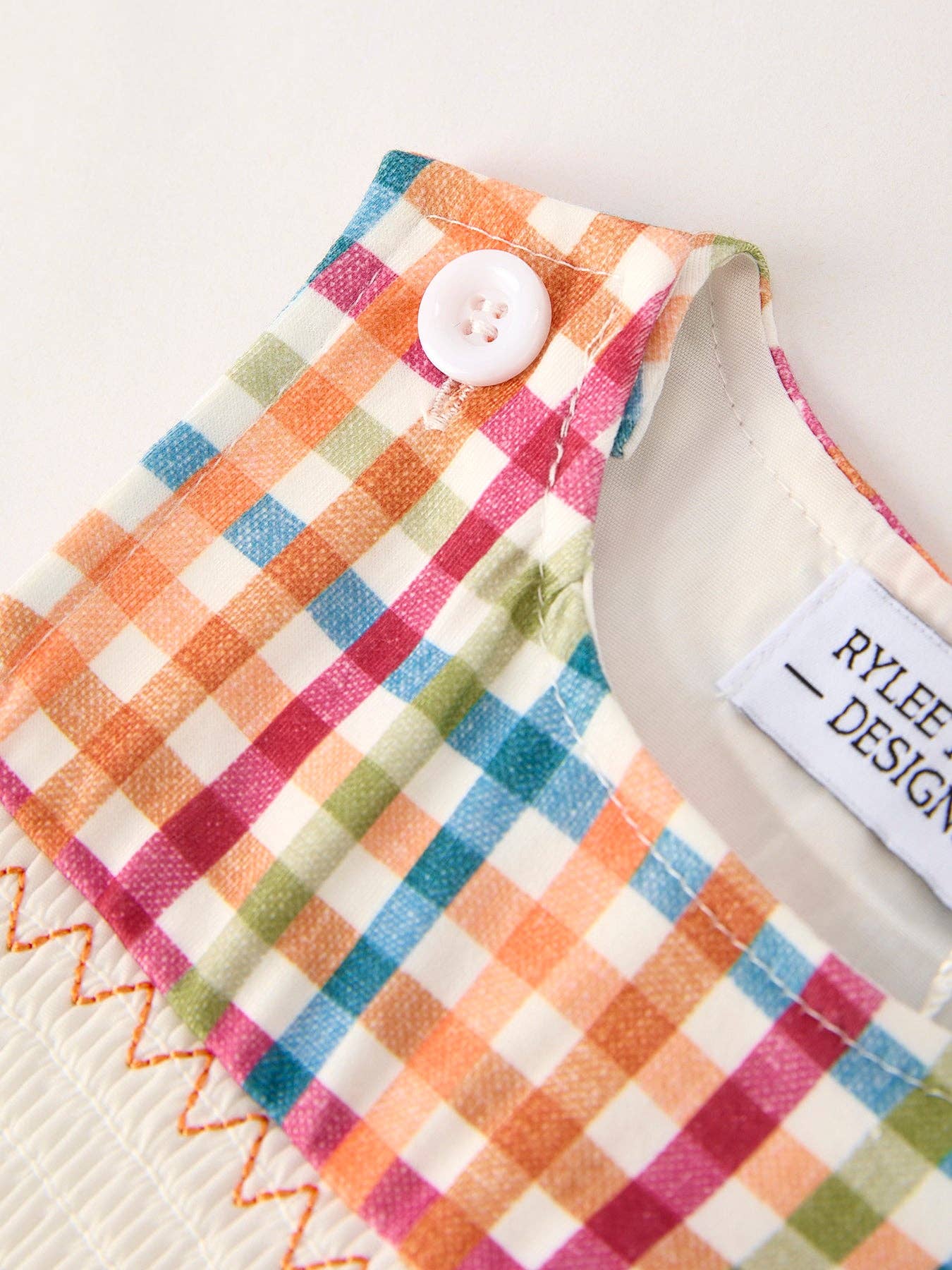 Fall Thanksgiving Plaid Baby Boys Romper