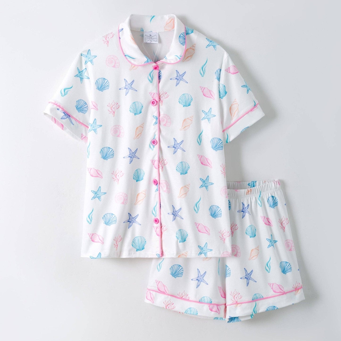 Pastel Seashell Pajama Set | Mommy & Me Summer PJs
