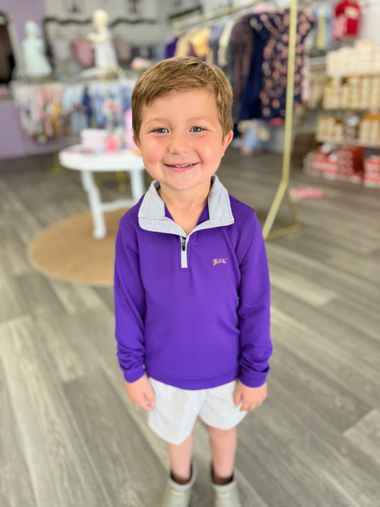 Meripex Purple Tiger 1/4 Zip Pullover
