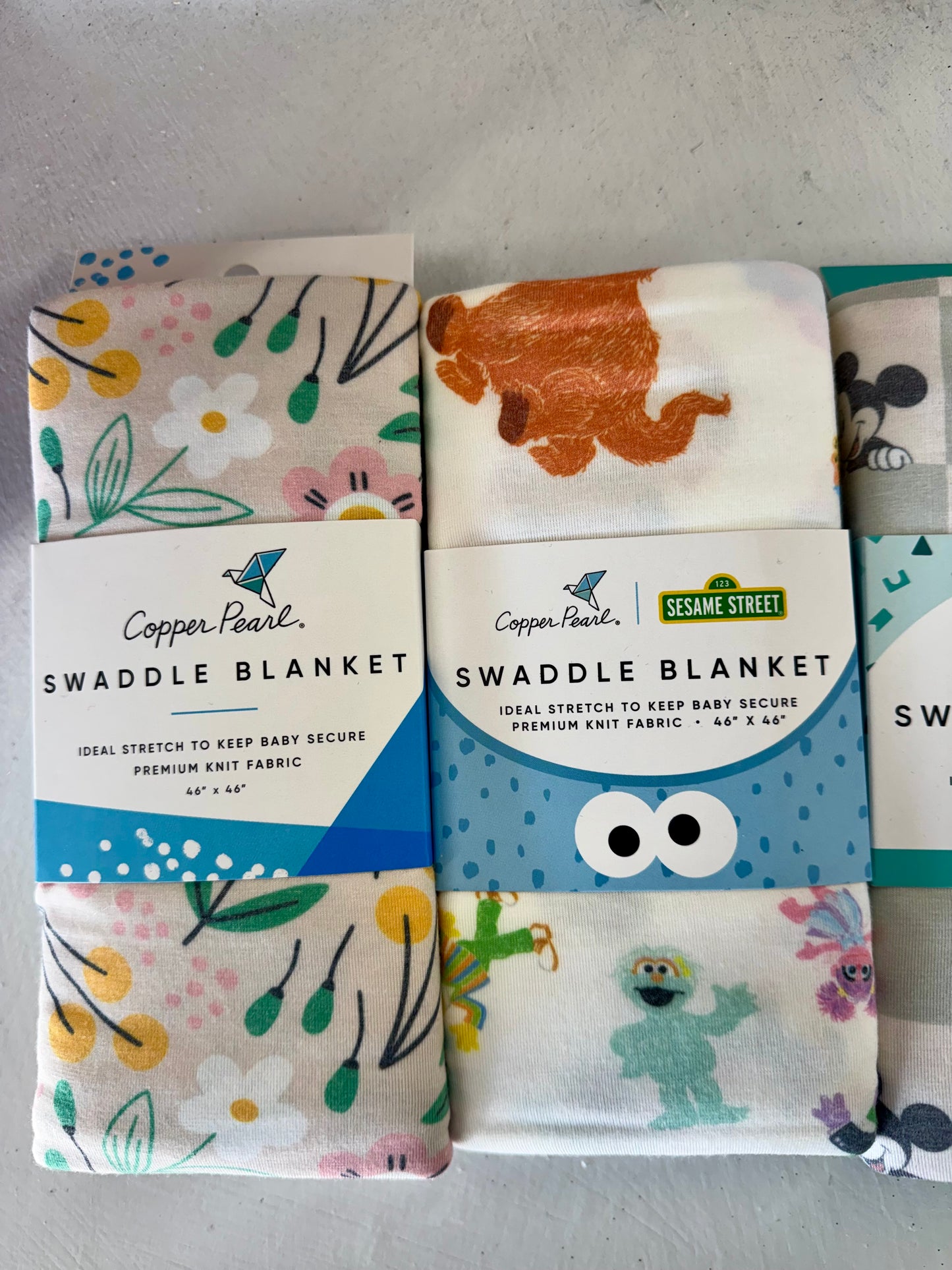Copper Pearl Swaddles - printed