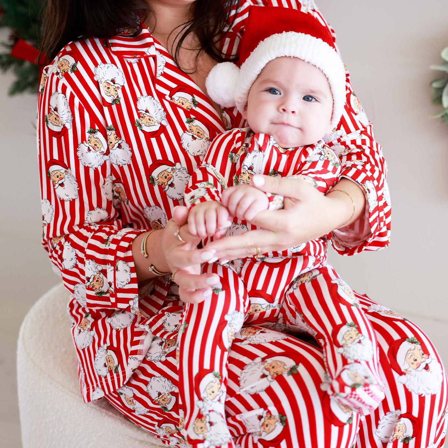 Santa Claus Lane Zipper Footie