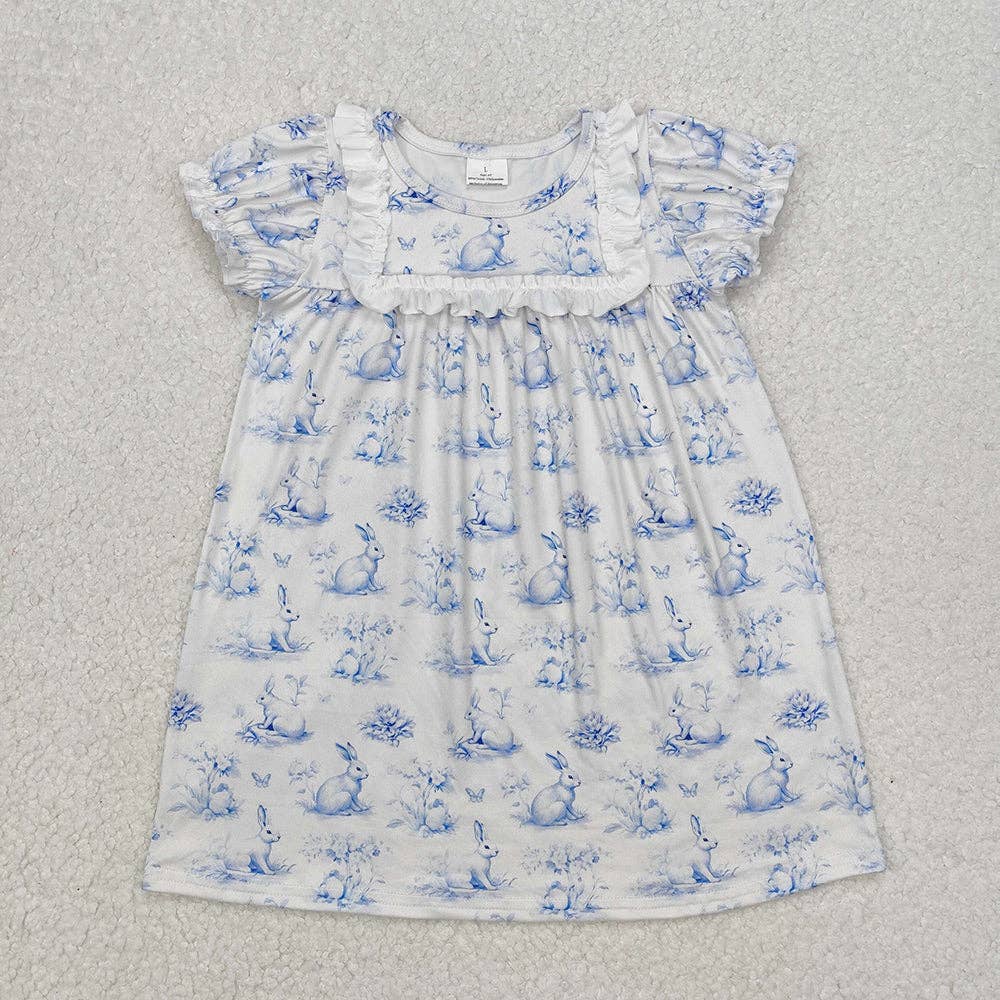 Vintage Blue Bunny Outfit