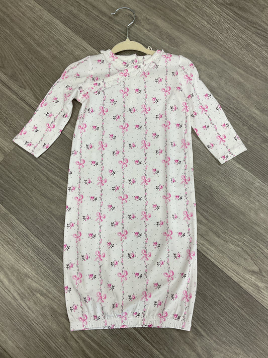 Buds & Bows Stripe Kimono Gown
