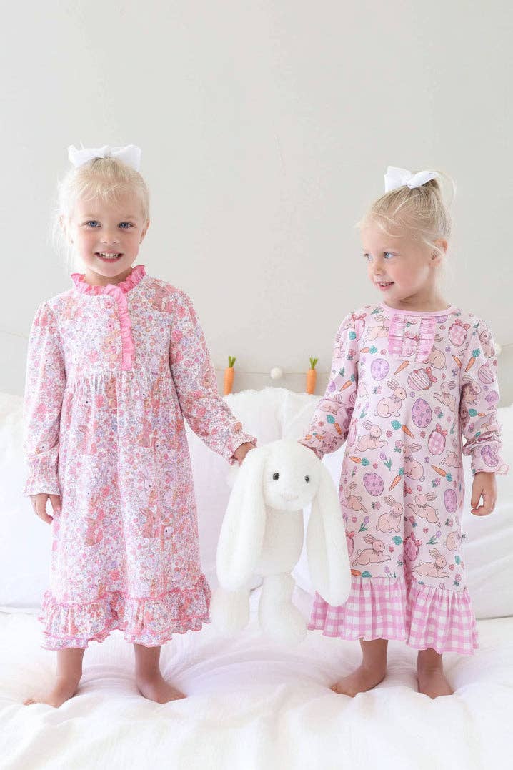 Long Sleeve Princess Ruffle Nightgown | Bunny Blossoms