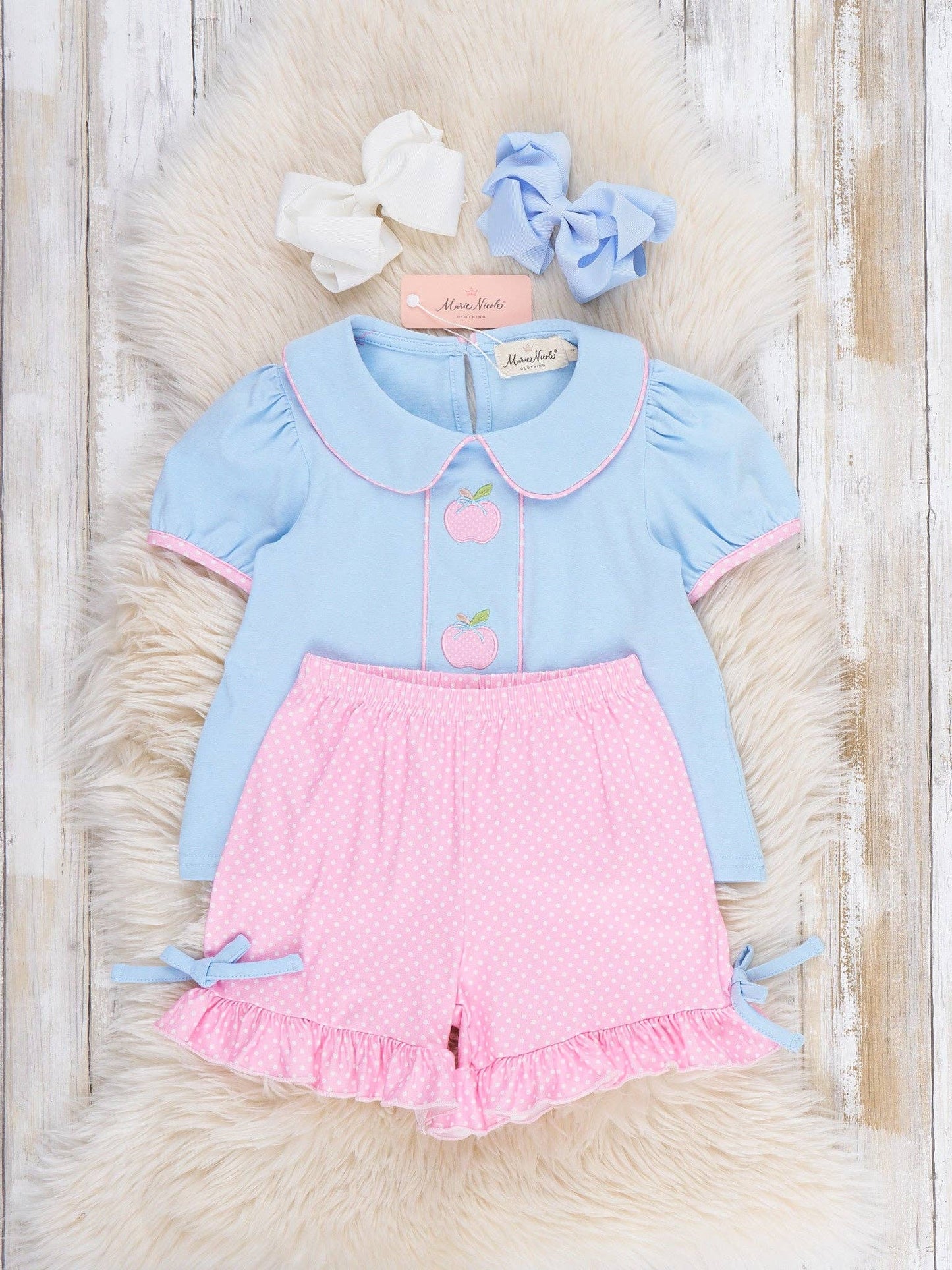 Orchard Lane Apple Embroidered Outfit