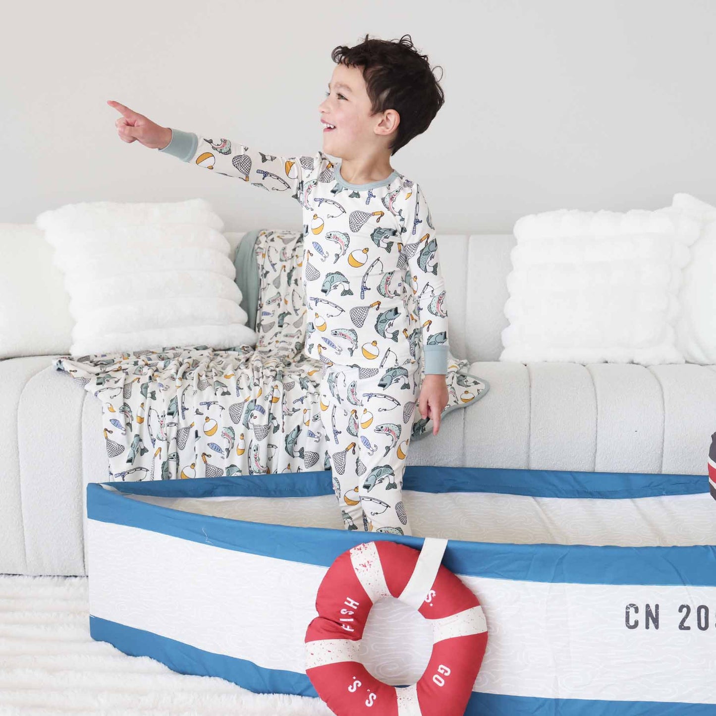 Catch of the Day Two Piece Pajama Set