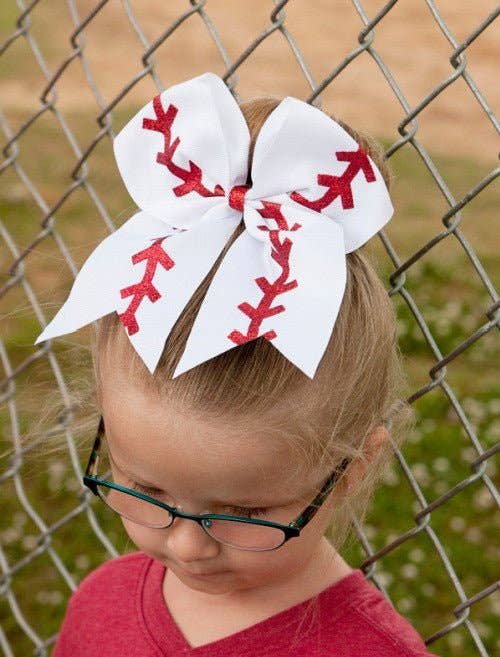 Baseball Cheer Bow - Pony-O