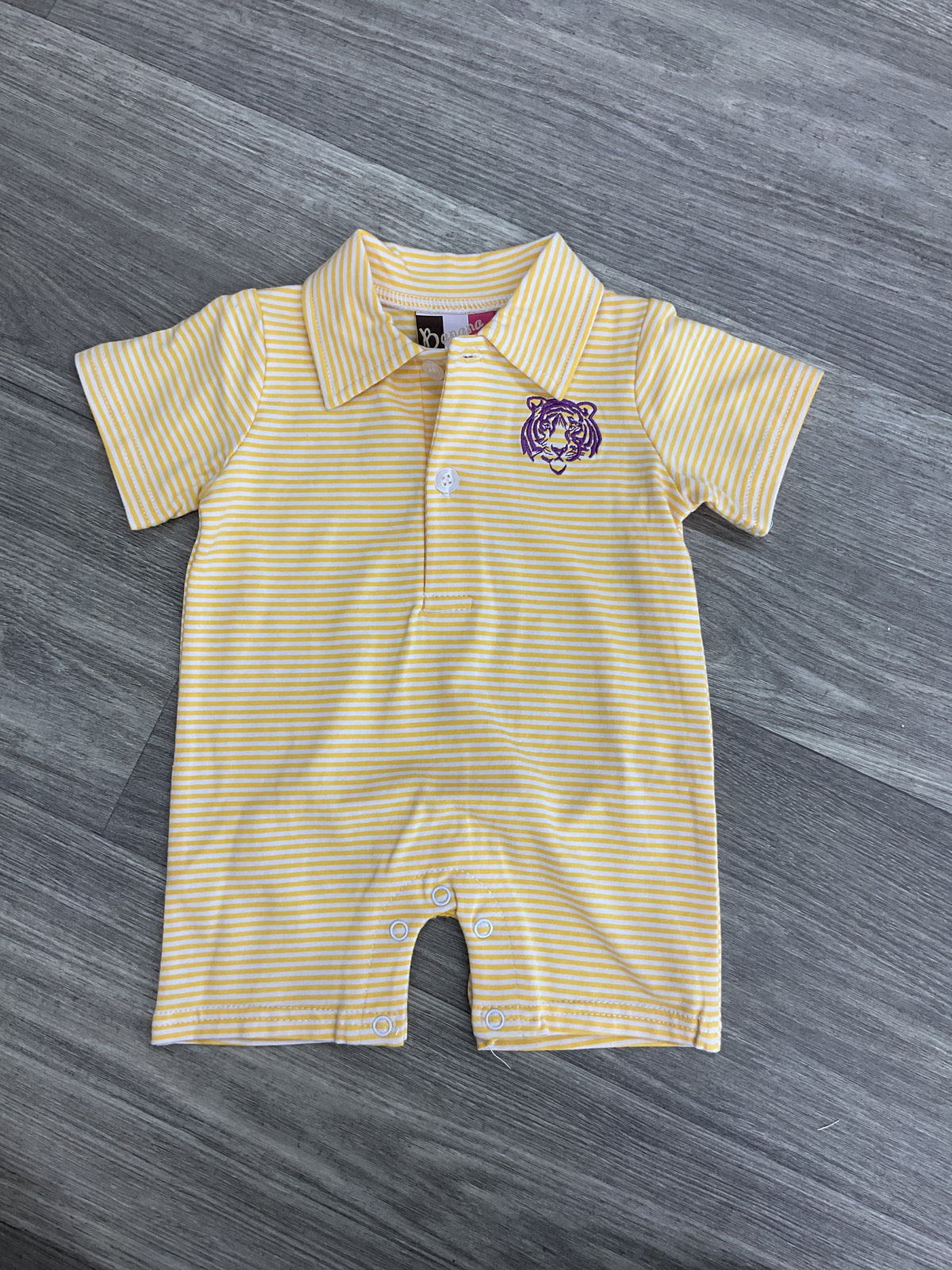 Banana Split Purple Tiger Boys Shortall