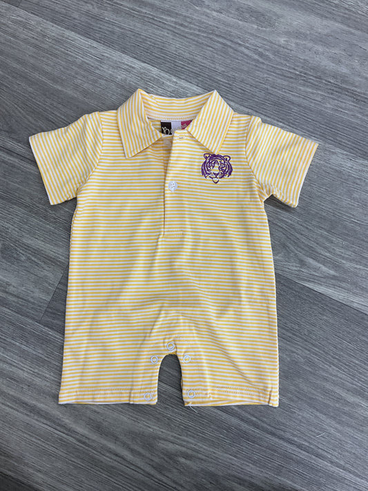 Banana Split Purple Tiger Boys Shortall