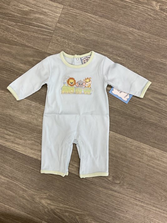 Three Sisters Zoo Train Boy Romper