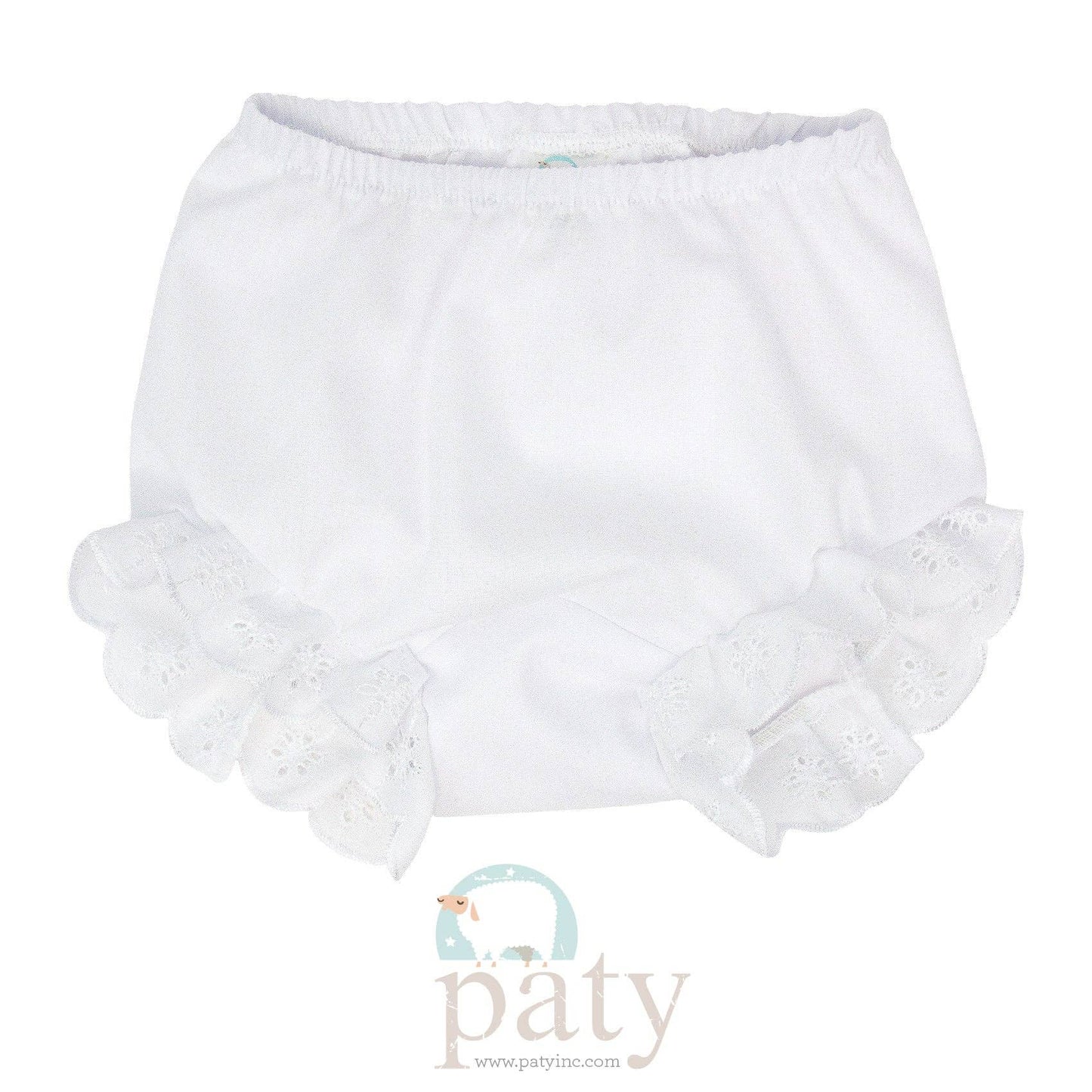 Double Seat Diaper Cover with Eyelet #637-W