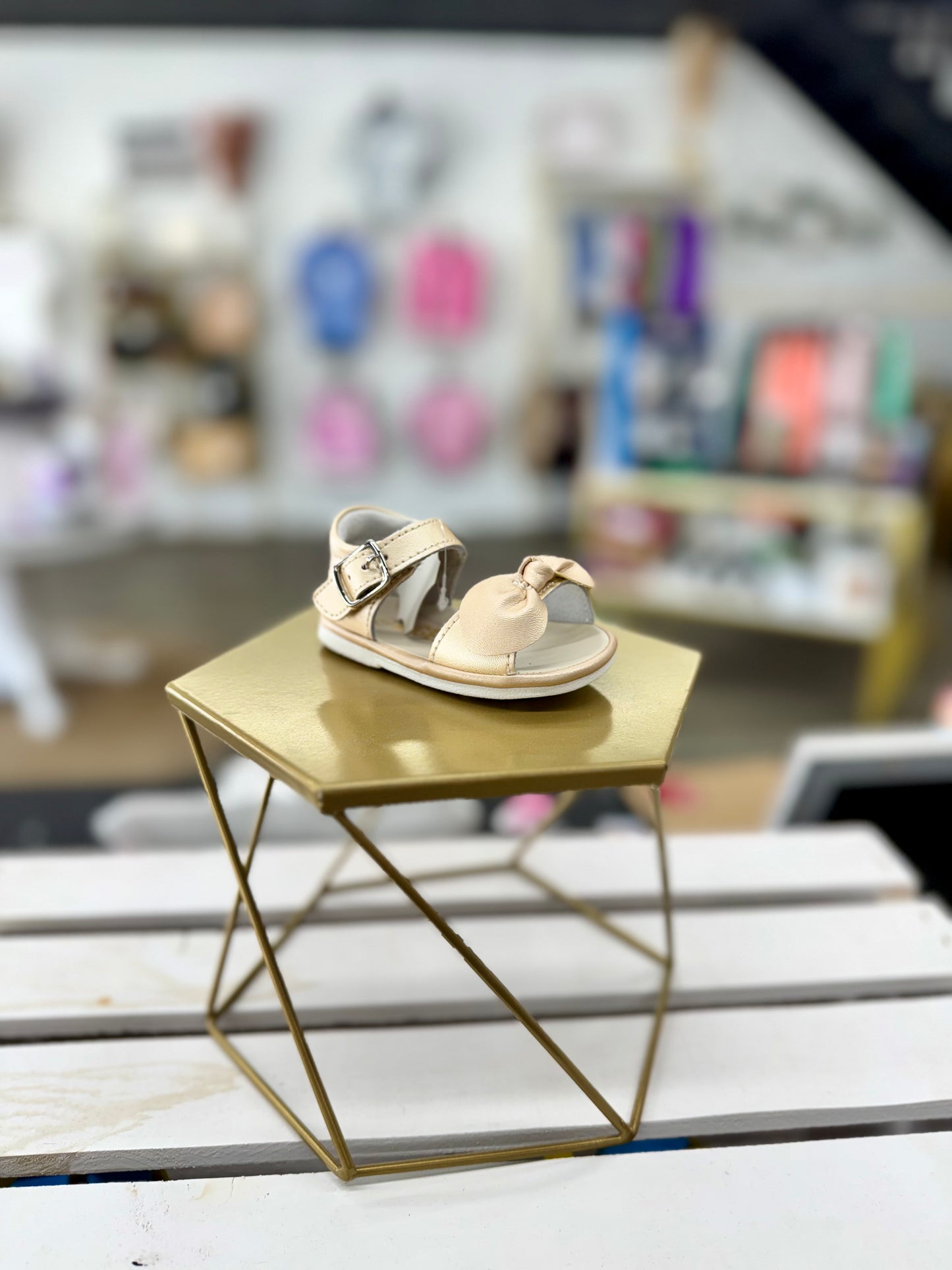 Champagne Jolie Bow Sandal K126