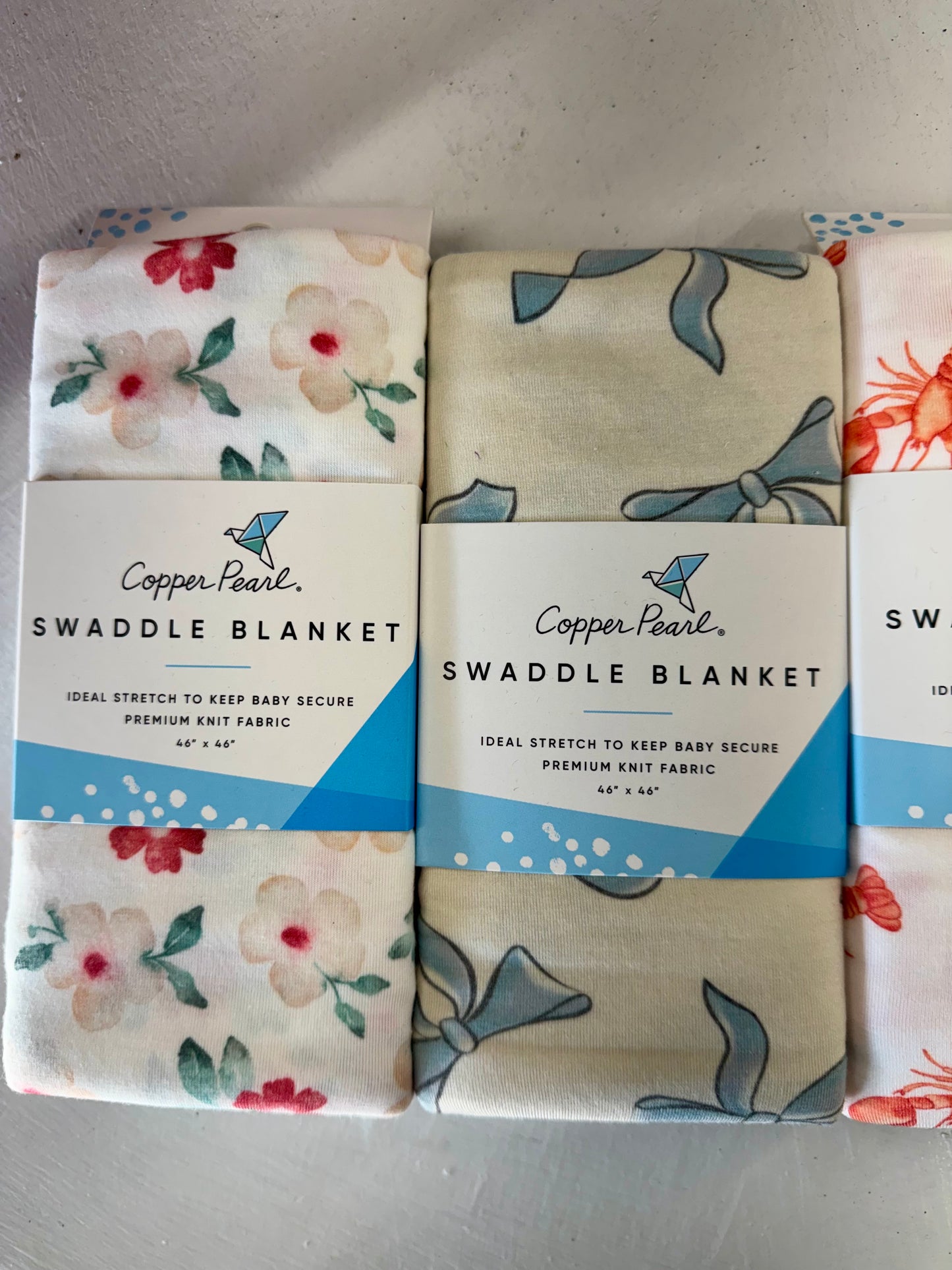 Copper Pearl Swaddles - printed
